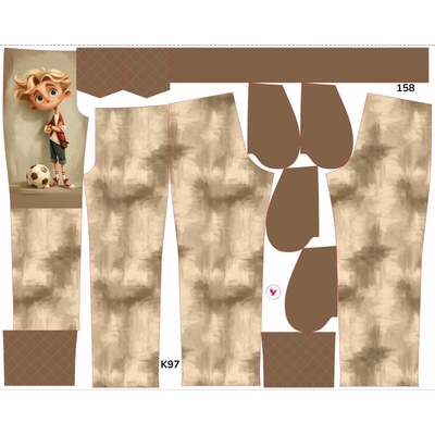 Takoy Panel se střihem rozšířené softshellové kalhoty fotbalista Sam 158 - Jarní softshell