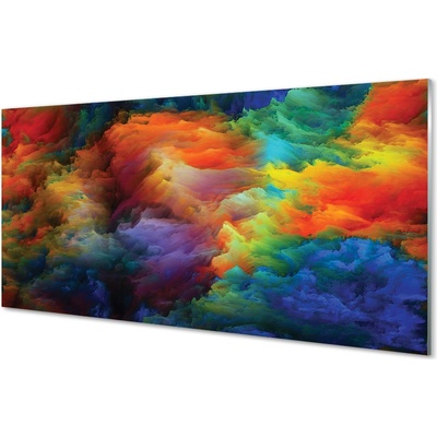 akrylový obraz 3d barevné fraktály 100x50 cm
