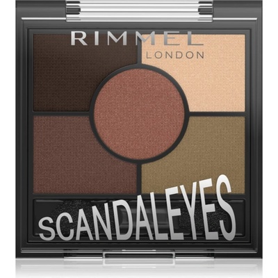 Rimmel ScandalEyes палитра сенки за очи цвят 002 Brixton Brown 3.8 гр