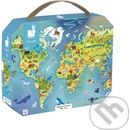 Janod Mapa sveta v kufríku 100 dielov