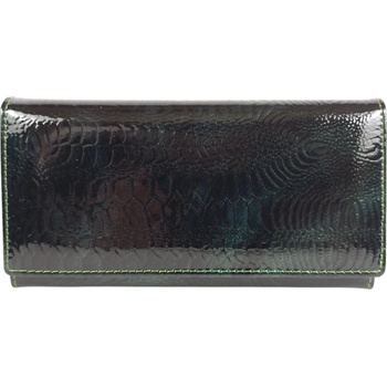 Зелено лачено портмоне - Forina