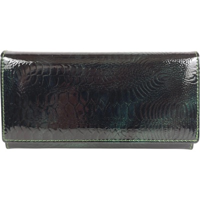 Зелено лачено портмоне - Forina