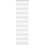 vidaXL Зеброва щора бял 40x100 см ширина на плата 35, 9 см полиестер (4014717)
