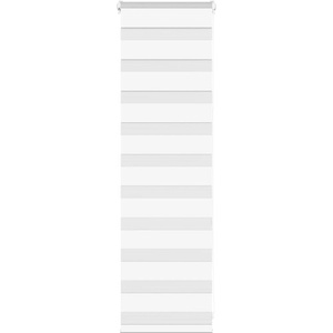 vidaXL Зеброва щора бял 40x100 см ширина на плата 35, 9 см полиестер (4014717)