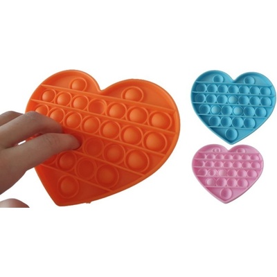 DR Push Pop Bubble Heart Tyrkysová