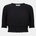 Brave Soul Womens Broderie Top with Shirred Sleeves - Black