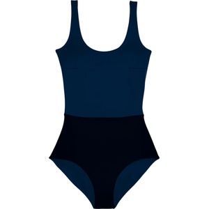 MYMARINI Дамски бански костюм MYMARINI Women's Plainbody Swimsuit - Black / Navy (150-5876-0113)