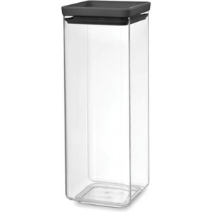 Brabantia Контейнер за съхранение на храна TASTY PLUS, 2, 5 л, тъмносив, пластмаса, Brabantia (BRAB122408)