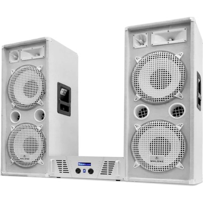 Electronic-Star DJ PA система WHITE STAR "ARCTIC ICE" тонколони & усилвател комплект 2000W (PL-AU-WH-2000-2.0) (PL-AU-WH-2000-2.0)