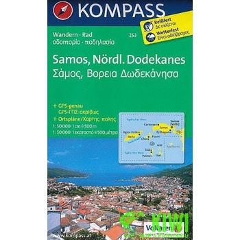 Kompass: WK 253 Samos Nördlicher Dodekanes 1:50 000