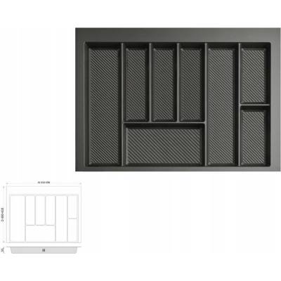 Organizér na příbory do zásuvky 70 cm REJS MAX organizér grafitová 650x490 mm