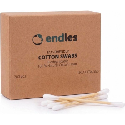 Endles Vatové tyčinky do uší 200 ks – Zboží Dáma