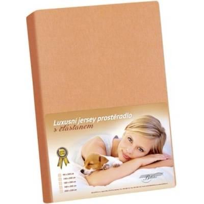 Bellatex jersey prostěradlo Lux Oranžové 90x200x40