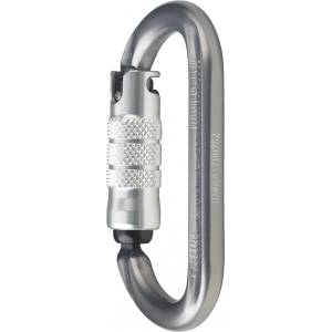 AustriAlpin Заключващ се карабинер Austrialpin Ovalo ID Aluminium 3-Way Auto-Lock Screwgate carabiner - Anthracite Anodized - размер One Size (340-0006-0111)