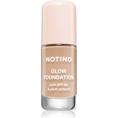 Notino Foundation Glow foundation with SPF 50 & plant extracts озаряващ фон дьо тен SPF 50 01 Light Cool 30ml