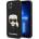KARL LAGERFELD Head Silicone Case - дизайнерски силиконов кейс за iPhone 13 (черен)