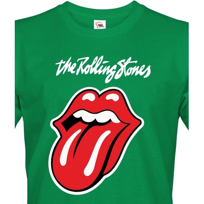 Bezvatriko.cz pánské tričko The Rolling Stones Canvas tričko s krátkým rukávem 1886 zelená