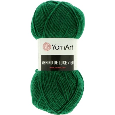 YarnArt Merino De Luxe 50 338 zelená