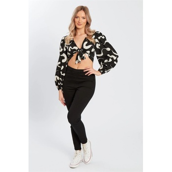 Influence Клин Influence Women's Elastic Waist Jeggings - Black