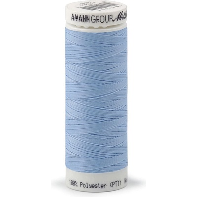 Polyesterové elastické nitě Seraflex Mettler návin 130 m, střední, 0271 modrá světlá