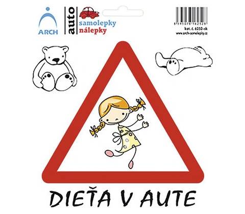 Piktogram Dieťa v aute!