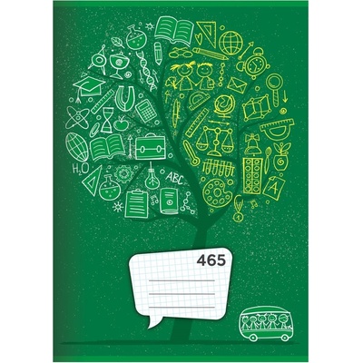 JUNIOR Sešit A4 čtverečkovaný 465