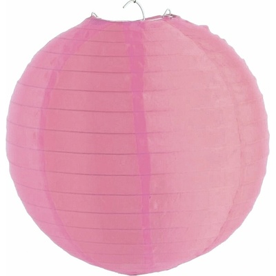 Nylonový lampion 30 cm, světle růžová