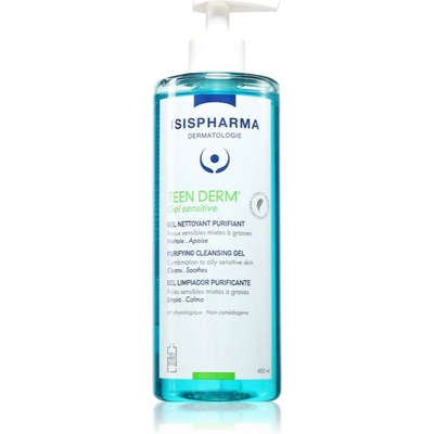 Isis Pharma Teen Derm Gel Sensitive почистващ гел за мазна кожа склонна към акне 400ml