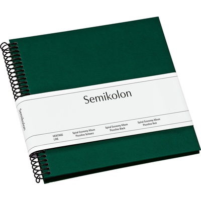 Semikolon Фотоалбум Uni Economy с черни карти малък тъмнозелен (364025)