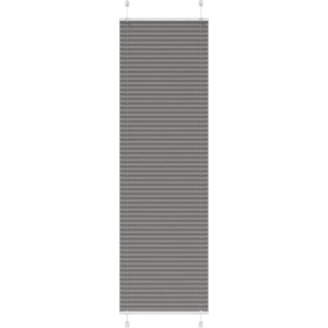 vidaXL Плисирана щора Антрацит 55x200 cm Ширина на плата 54, 4 cm (4015100)