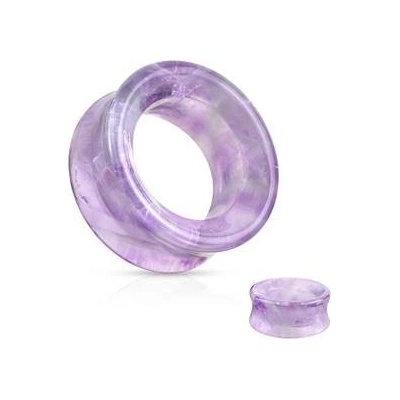 Šperky4U tunel do ucha ametyst TN01129-06