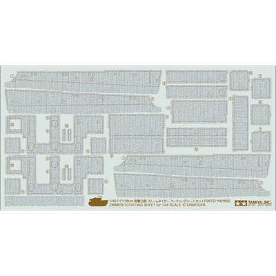 Tamiya 12672 Sturmtiger Zimmerit Sheet 1/48