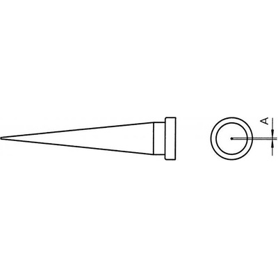 Weller LT O spájkovací hrot kónický Dĺžka hrotov 13 mm Obsah 1 ks