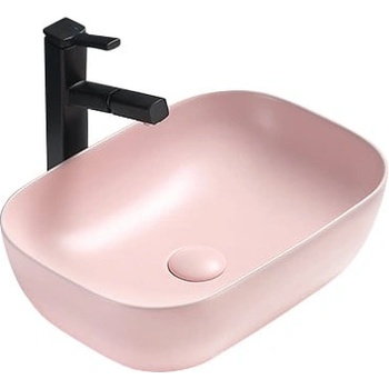Mexen Rita умивалник за плот 45 x 32 cm, розов мат - 21084544 (21084544)