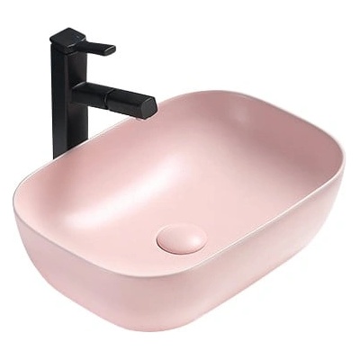 Mexen Rita умивалник за плот 45 x 32 cm, розов мат - 21084544 (21084544)