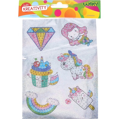 Kreatívny set diamond samolepky Mix 6ks