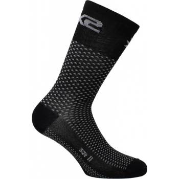 Six2 ponožky SHORT LOGO šedá/černá