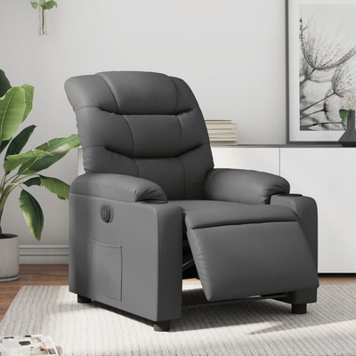 vidaXL 3206588 Elektrické polohovací šedé umělá kůže