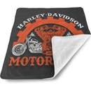 Sablio Detská deka pre bábätko Harley Davidson motor Černé pozadí