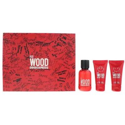 Dsquared2 Set Dsquared 2: Red Wood, Eau De Toilette, For Women, 50 ml Red Wood, Shower Gel