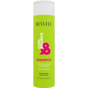 Revuele Curl Bounce Shampoo, сулфат-фрий шампоан за къдрава коса с манука и церамид, 250 ml