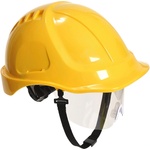 Portwest endurance plus visor pw54 / Предпазна каска с визьор - жълта (pw54yer)