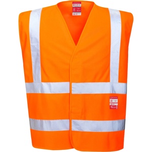 Portwest HI-VIS BIZFLAME WORK FR75 / Огнеупорна светлоотразителна жилетка - HV Orange L/XL (FR75ORRL/XL)