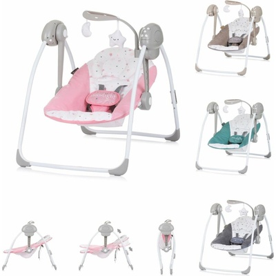 CHIPOLINO Dojčenské lehátko hojdacia Moonlight Flamingo