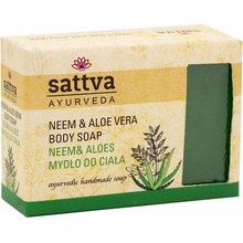 Sattva Ajurvédské ručně dělané mýdlo Neem a Aloe vera 125 g