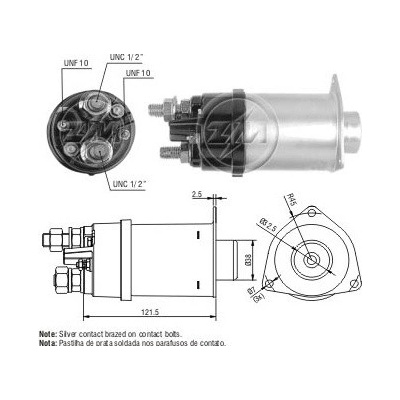 Spínač startéru 1990332 Delco 1115604