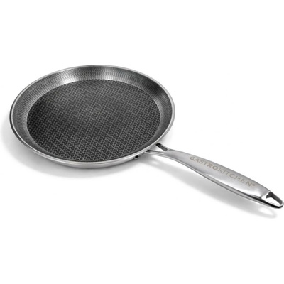 Gastrokitchen Nerezová pánev s nepřilnavým povrchem Honeycomb – 28 cm