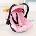 Bayer Nosidelko doll car seat with canopy pink with gold bow 67990AA