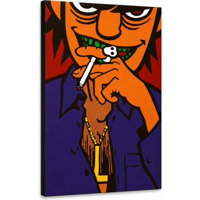 Ručne maľovaný POP Art obraz Gorillaz - 30x40 cm