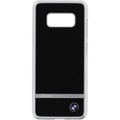 BMW Луксозен Алуминиев Калъф за Samsung S8, BMW Aluminium Case, Черен (BMHCS8ASBK)
